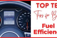 Ten tips for improving your car's fuel economy