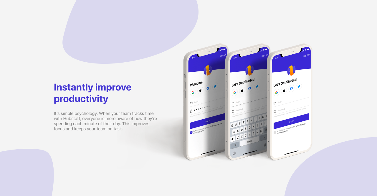 Mobile app for time management | Behance